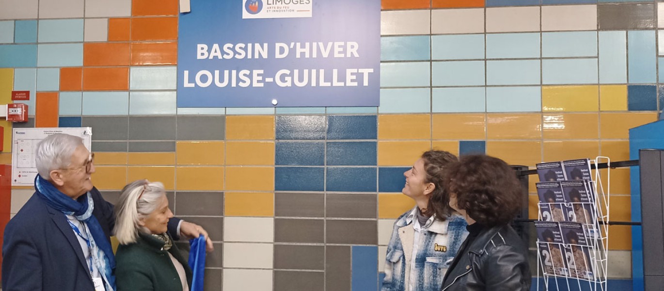 L'inauguration du bassin d'hiver de la piscine de Beaublanc en présence de Louise Guillet