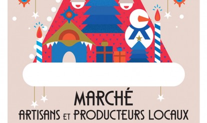 Affiche 2020 du marché de Noël des artisans et producteurs locaux