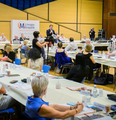 La séance d'installation du nouveau conseil communautaire