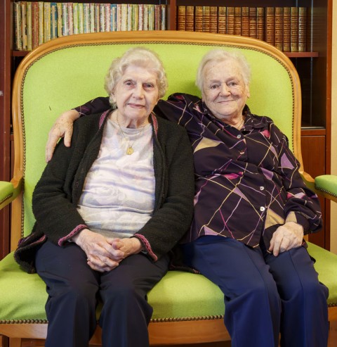 Jacqueline et Pierrette, résidentes de l'Ehpad De Léobardy prêtes pour le défi des 5 km des foulées du populaire