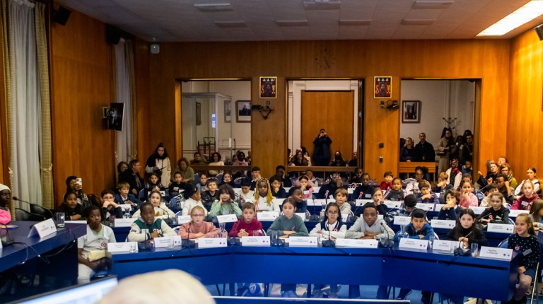 Le Conseil Municipal des Enfants en séance