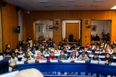 Le Conseil Municipal des Enfants en séance